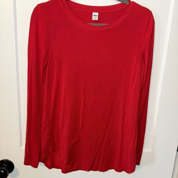 Old Navy Red Long Sleeve Tee - Picture 1 of 4